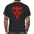 Darth Maul Grunge Mens Back Print T-shirt