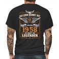 Das Leben Beginnt Mit 61 Jahrgang 1958 Die Geburt Von Legenden Mens Back Print T-shirt