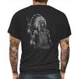 David Gonzales Mens Native American Indian Warrior Mens Back Print T-shirt