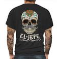 Day Of The Dead Mexico El Jefe Boss Sugar Skull Halloween Mens Back Print T-shirt