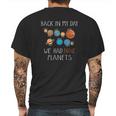 My Day We Had Nine Planets Astronomy Space Pluto Funny Humor Pun Science Mens Back Print T-shirt