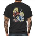 Dbz Fighter Saiyan Mens Back Print T-shirt