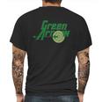 Dc Comics Green Text Logo Mens Back Print T-shirt