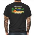 Del Boca Vista Beach Retro Mens Back Print T-shirt