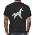 Design By Humans Origami Unicorn Graphic Mens Back Print T-shirt