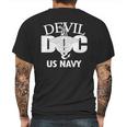 Devil Doc Us Navy Mens Back Print T-shirt