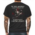 The Devil Whispers Mens Back Print T-shirt