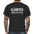 Diabetes Awareness Diabetic Insulin Diabetician Great Gift Mens Back Print T-shirt