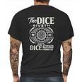 Dice Game Board Game Master Role Play Mens Back Print T-shirt