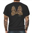 Disney Minnie Mouse Leopard Print Bow Mens Back Print T-shirt