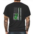 Distressed Donate Life Usa Flag Organ Kidney Donor Ribbon Mens Back Print T-shirt