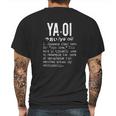 Distressed Yaoi Definition Bl Boys Love Mens Back Print T-shirt