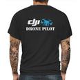 Dji Drone Pilot Logo Mens Back Print T-shirt