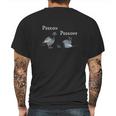 Dove Pigeon Pigeoff On Off Mens Back Print T-shirt