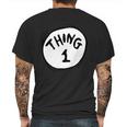 Dr Seuss Thing 1 Emblem Red Mens Back Print T-shirt