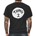 Dr Seuss Thing 2 Emblem Red Mens Back Print T-shirt