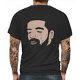 Drake Crying Black Mens Back Print T-shirt