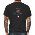 Dual Citizen Usa &Ampamp Texas Patriotic Liberty Or Die Shirt Mens Back Print T-shirt