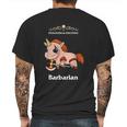 Dungeons And Unicorns Rpg D20 Barbarian Rage Tabletop Gamers Mens Back Print T-shirt