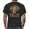 Dwight Schrute False Vintage Mens Back Print T-shirt