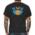 Easter For Men Hip Trio Bunnies Funny Mens Back Print T-shirt