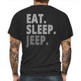 Eat Sleep Jeep For Jeep Drivers Mens Back Print T-shirt