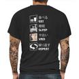 Eat Sleep Yaoi Repeat Gift Graphic Design Printed Casual Daily Basic Mens Back Print T-shirt