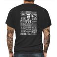 Edgar Allan Poe Poems Quotes Raven Literature Mens Back Print T-shirt