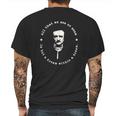 Edgar Allan Poe Quote All That We See Or Seem Is But A Dream Mens Back Print T-shirt