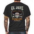 El Jefe Grilling Stand Back Funny Mexican Dad Playera Mens Back Print T-shirt