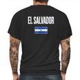 El Salvador Salvadorian Flag Mens Back Print T-shirt