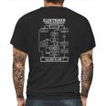 Elektriker Verhaltensregeln Mens Back Print T-shirt