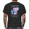 Elephants The Hardest Thing Is Watching Somebody Alzheimer Awareness Shirt Mens Back Print T-shirt