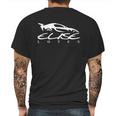 Elise Lotus Auto Sport Mens Back Print T-shirt