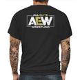 All Elite Aew Wrestling Aew LogoShirt Mens Back Print T-shirt