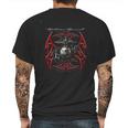 Elite Breed Usmc Red Blades Silver Foil Mens Back Print T-shirt