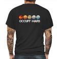 Elon Musk Science Occupy Mars Mens Back Print T-shirt