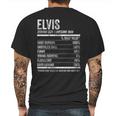 Mens Elvis Nutrition Personalized Name Funny Name Facts Mens Back Print T-shirt