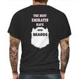 Emirati Beards Gift Uae Bearded Dubai Arab Tee Mens Back Print T-shirt