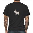 Emoji T-Shirt Goat Emoticon Farm Animal Mens Back Print T-shirt