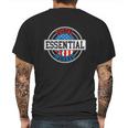 Essential Postal Worker Delivery Service Post Office Mens Back Print T-shirt