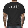 Evolution Violinist Mens Back Print T-shirt