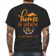 Explorertravle Lover Always Consider Home Is Where The Mountain Are Mens Back Print T-shirt