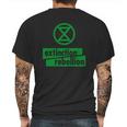 Extinction Rebellion Mens Back Print T-shirt