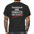 Facebook Jail Inmate 48151623 Repeat Offender Shirt Mens Back Print T-shirt