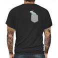 Fake Pocket Cockatoo Funny Bird In Your Pocket Tee Mens Back Print T-shirt