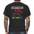 Fall Down A Cliff Mens Back Print T-shirt