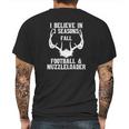 Fall Football Muzzleloader Deer Hunting Season Rifle Dad Mens Back Print T-shirt