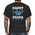 Fathers Day Daddy Shark Doo Doo Mens Back Print T-shirt