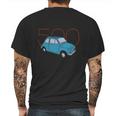 Fiat 500 Classic Vintage Car Mens Back Print T-shirt